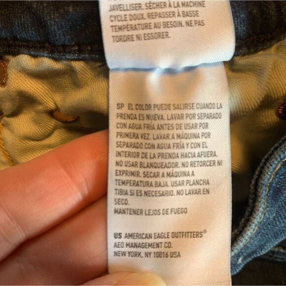 American Eagle Outfitters Mens Blue Jeans Slim Straight Stretch Denim - Picture 8 of 8